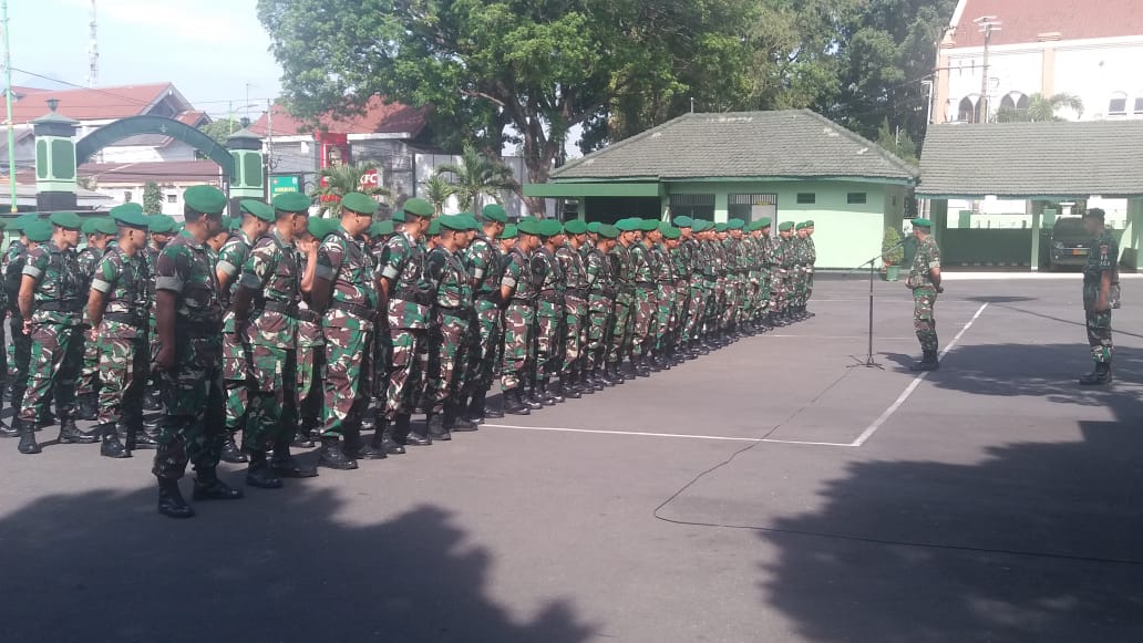 KOREM 073/MAKUTARAMA LAKSANAKAN APEL SIAGA 